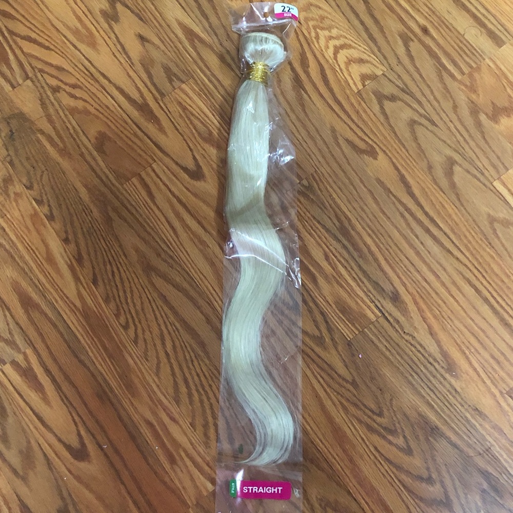100% Remy Human Hair Bundle #613 Blonde 22”